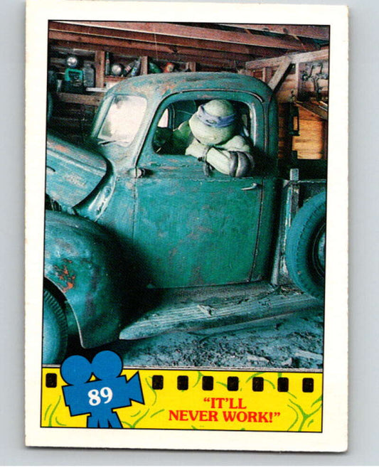 1990 O-Pee-Chee Teenage Mutant Ninja Turtles Movie #89 Card V71197 Image 1