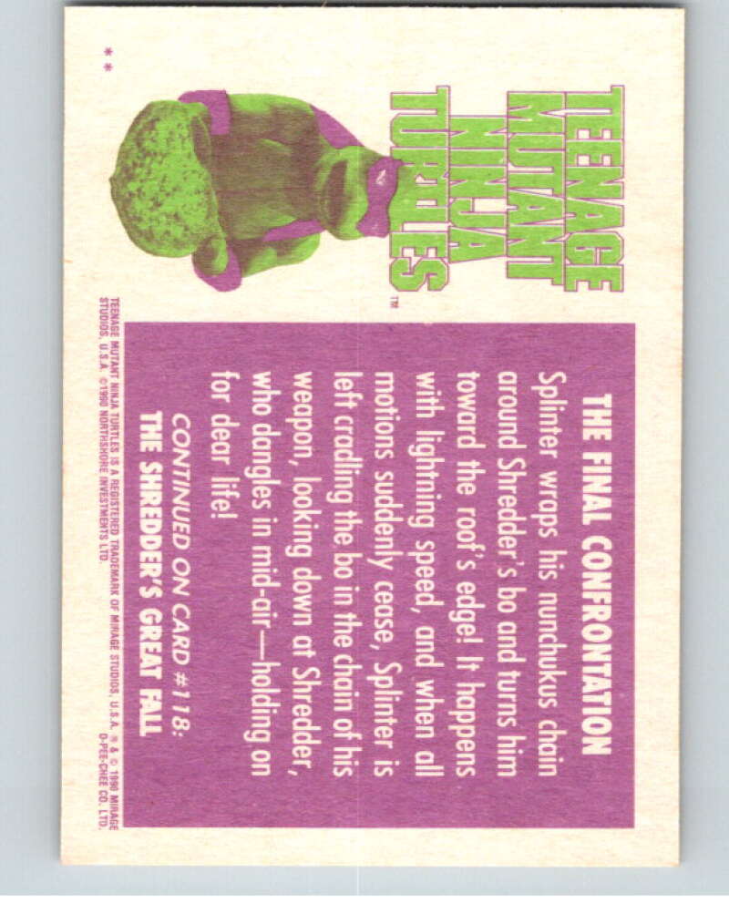 1990 O-Pee-Chee Teenage Mutant Ninja Turtles Movie #117 Card V71275 Image 2