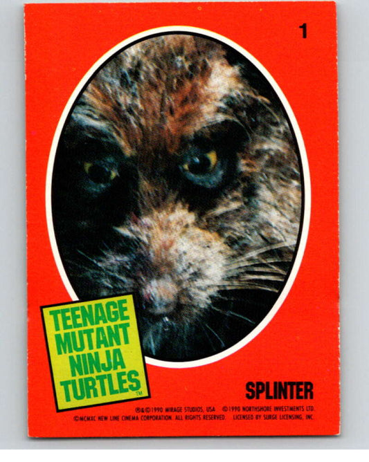 1990 O-Pee-Chee Teenage Mutant Ninja Turtles Movie Special #1 Card  V71333 Image 1