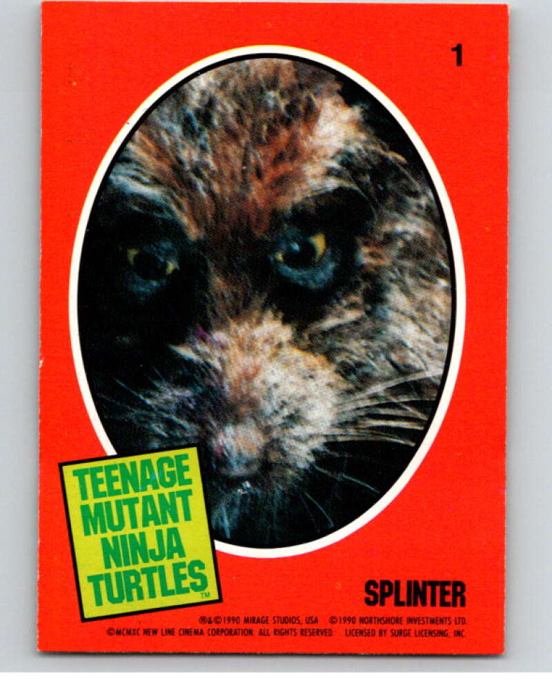 1990 O-Pee-Chee Teenage Mutant Ninja Turtles Movie Special #1 Card V71334 Image 1