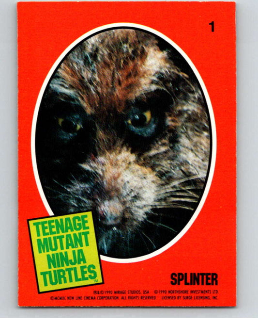 1990 O-Pee-Chee Teenage Mutant Ninja Turtles Movie Special #1 Card  V71335 Image 1