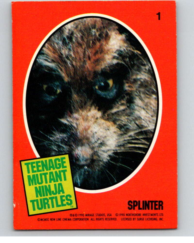 1990 O-Pee-Chee Teenage Mutant Ninja Turtles Movie Special #1 Card V71336 Image 1