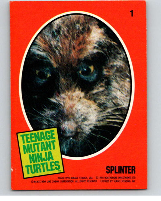 1990 O-Pee-Chee Teenage Mutant Ninja Turtles Movie Special #1 Card  V71336 Image 1