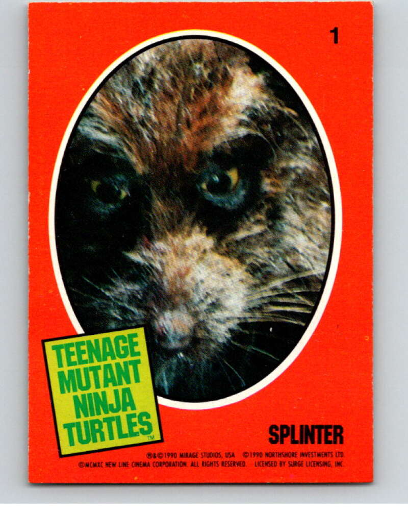 1990 O-Pee-Chee Teenage Mutant Ninja Turtles Movie Special #1 Card V71337 Image 1