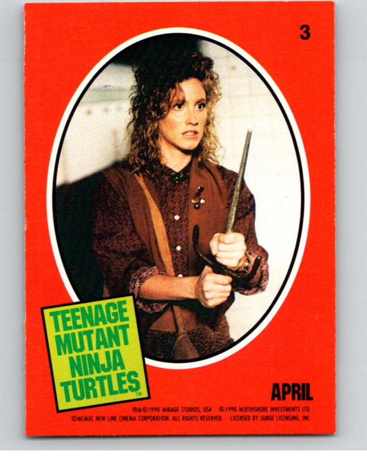 1990 O-Pee-Chee Teenage Mutant Ninja Turtles Movie Special #3 Card  V71344 Image 1
