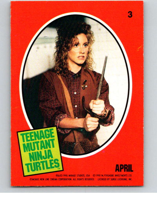 1990 O-Pee-Chee Teenage Mutant Ninja Turtles Movie Special #3 Card  V71345 Image 1