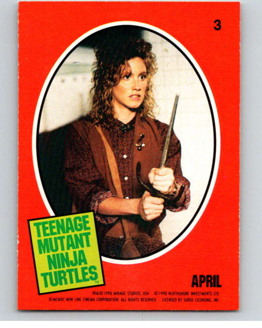 1990 O-Pee-Chee Teenage Mutant Ninja Turtles Movie Special #3 Card  V71346 Image 1