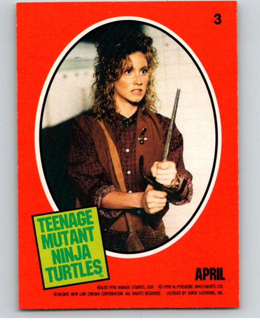 1990 O-Pee-Chee Teenage Mutant Ninja Turtles Movie Special #3 Card  V71347 Image 1