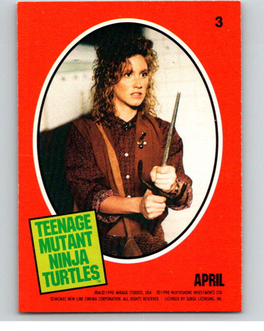 1990 O-Pee-Chee Teenage Mutant Ninja Turtles Movie Special #3 Card  V71348 Image 1