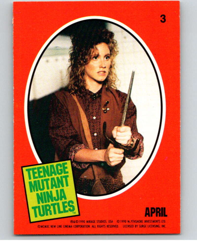 1990 O-Pee-Chee Teenage Mutant Ninja Turtles Movie Special #3 Card V71352 Image 1