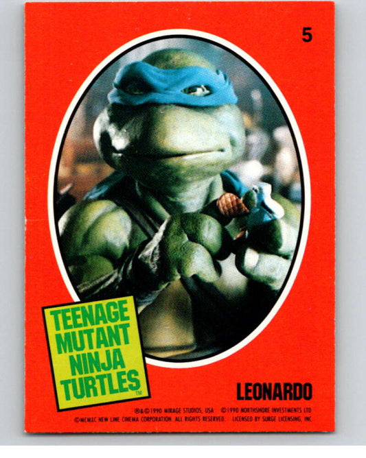 1990 O-Pee-Chee Teenage Mutant Ninja Turtles Movie Special #5 Card  V71363 Image 1