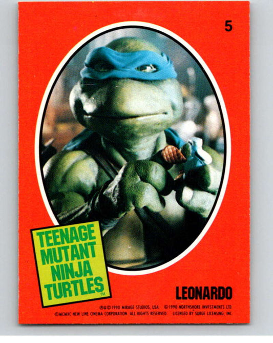 1990 O-Pee-Chee Teenage Mutant Ninja Turtles Movie Special #5 Card  V71365 Image 1