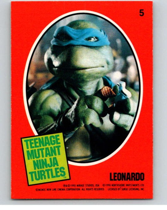 1990 O-Pee-Chee Teenage Mutant Ninja Turtles Movie Special #5 Card  V71366 Image 1