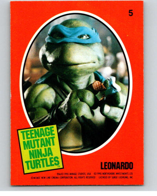 1990 O-Pee-Chee Teenage Mutant Ninja Turtles Movie Special #5 Card  V71370 Image 1