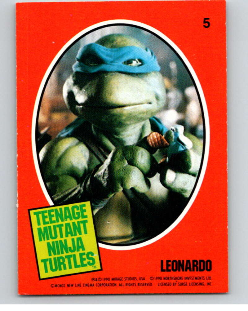 1990 O-Pee-Chee Teenage Mutant Ninja Turtles Movie Special #5 Card V71371 Image 1
