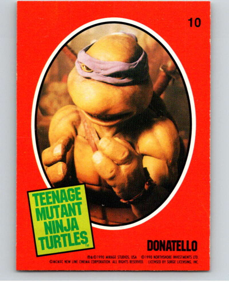 1990 O-Pee-Chee Teenage Mutant Ninja Turtles Movie Special #10 Card V71410 Image 1