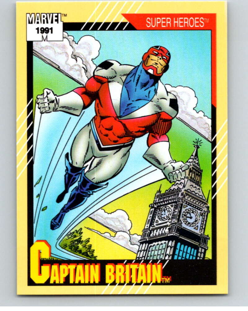 1991 Impel Marvel Universe #12 Captain Britain V71435 Image 1