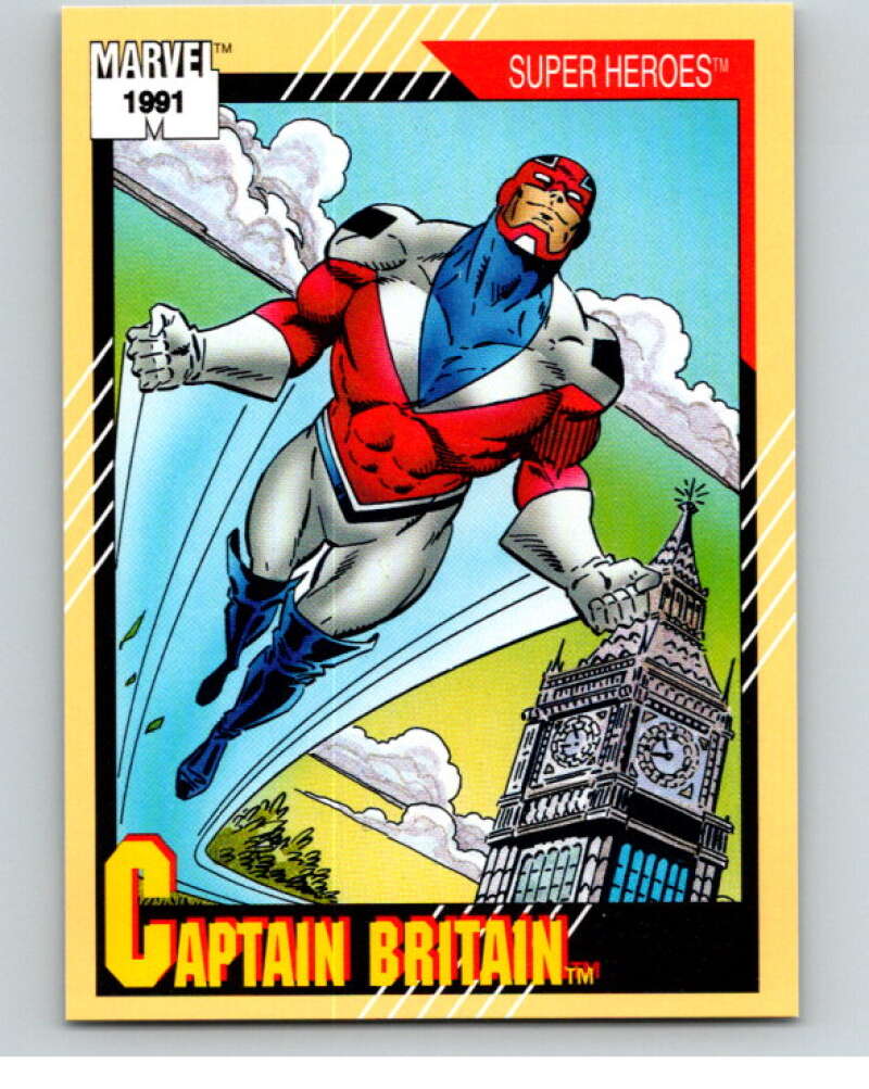 1991 Impel Marvel Universe #12 Captain Britain V71437 Image 1