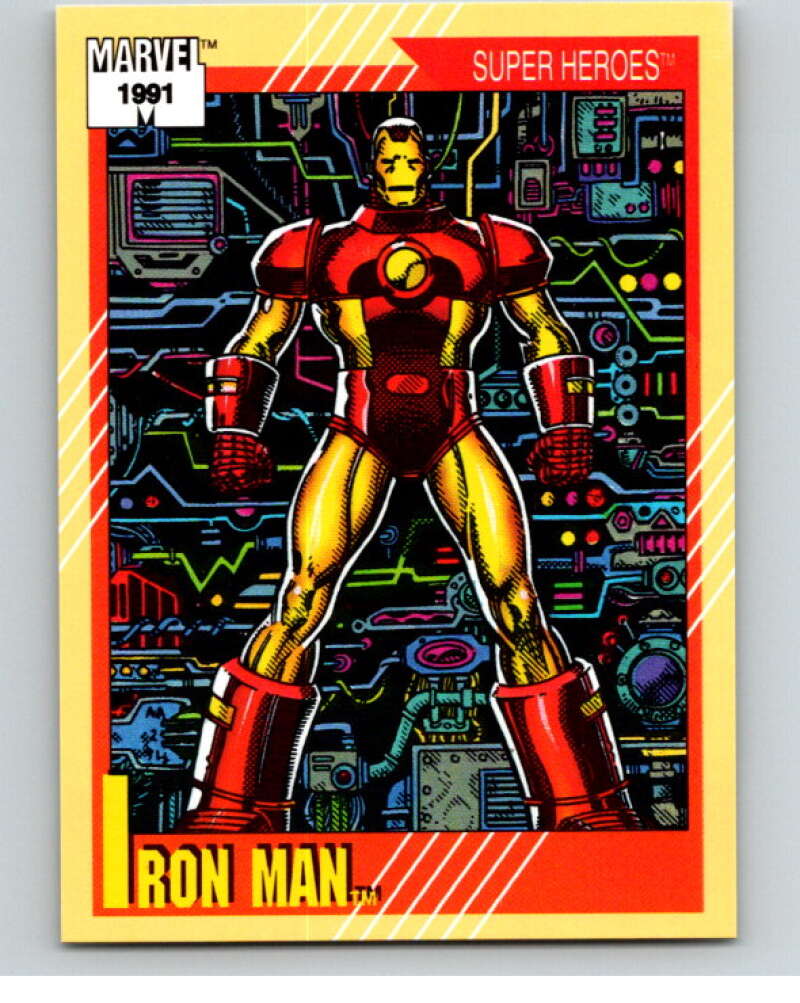 1991 Impel Marvel Universe #13 Iron Man V71439 Image 1