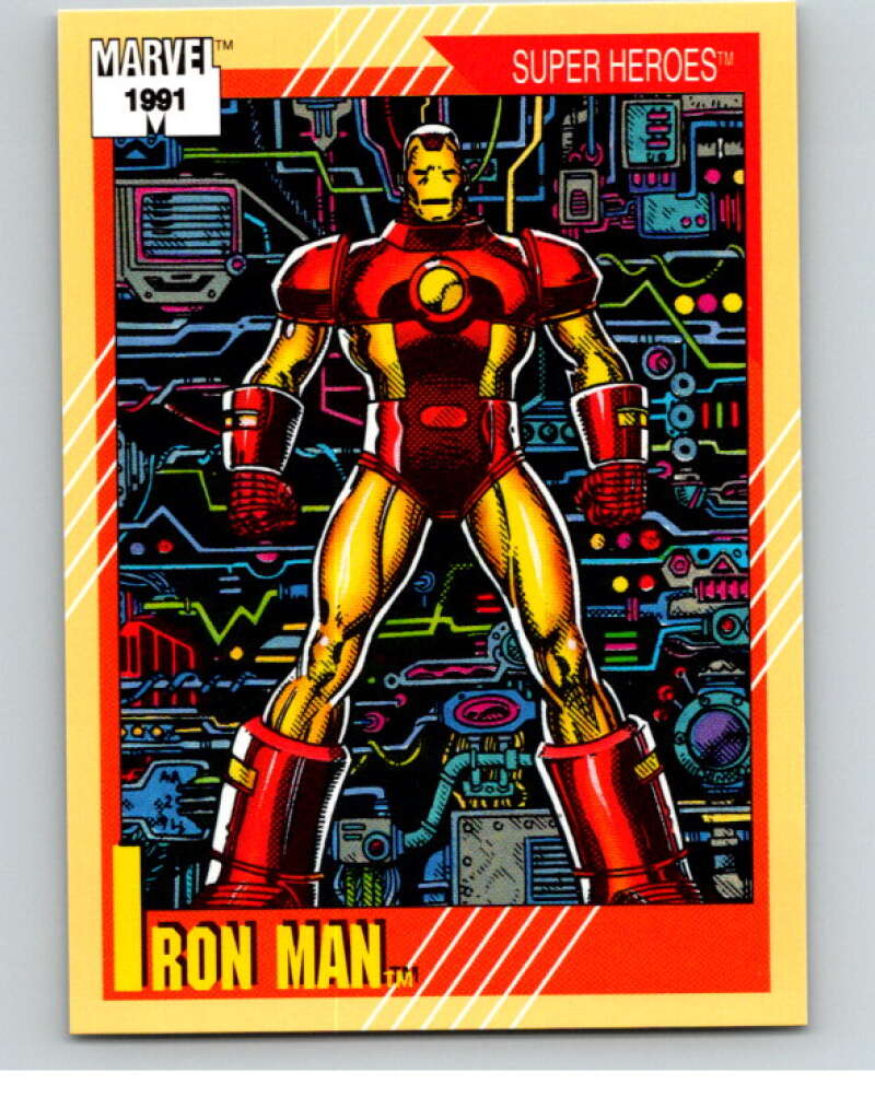 1991 Impel Marvel Universe #13 Iron Man V71440 Image 1
