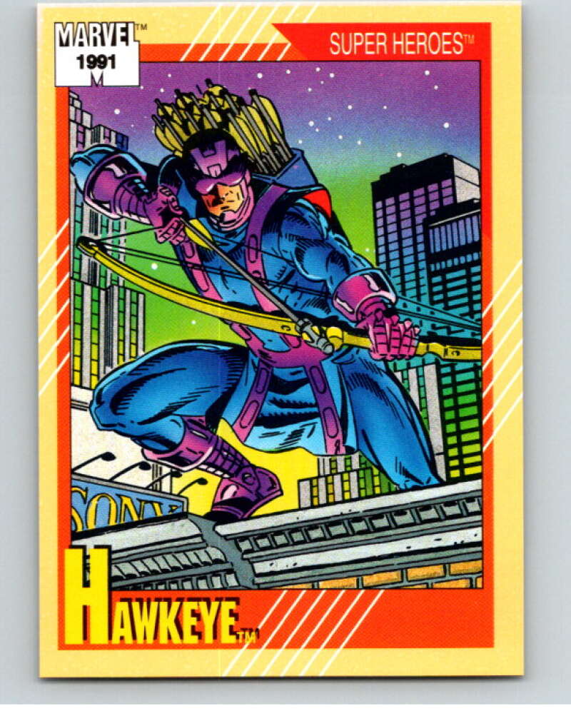 1991 Impel Marvel Universe #20 Hawkeye V71457 Image 1