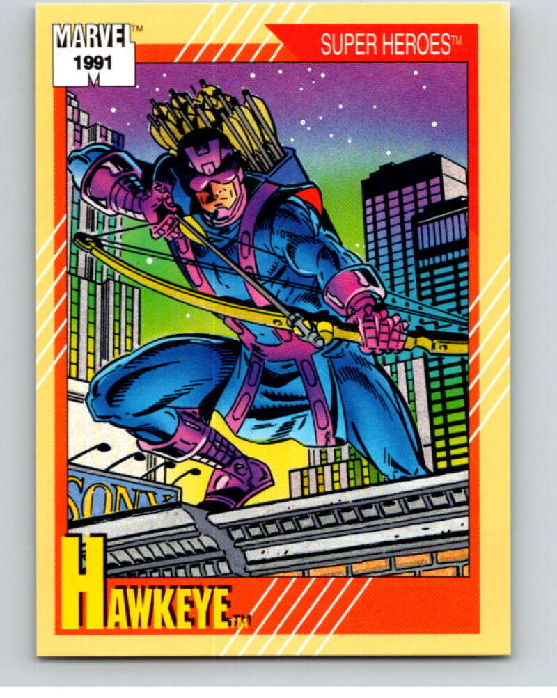 1991 Impel Marvel Universe #20 Hawkeye V71458 Image 1
