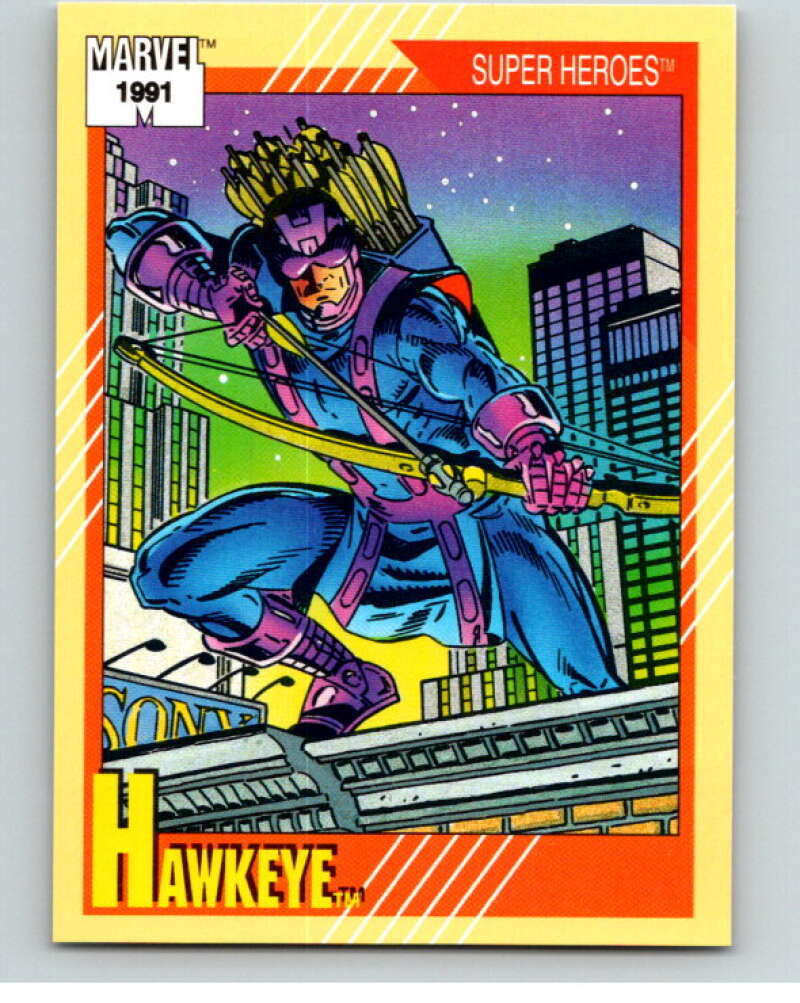 1991 Impel Marvel Universe #20 Hawkeye V71459 Image 1