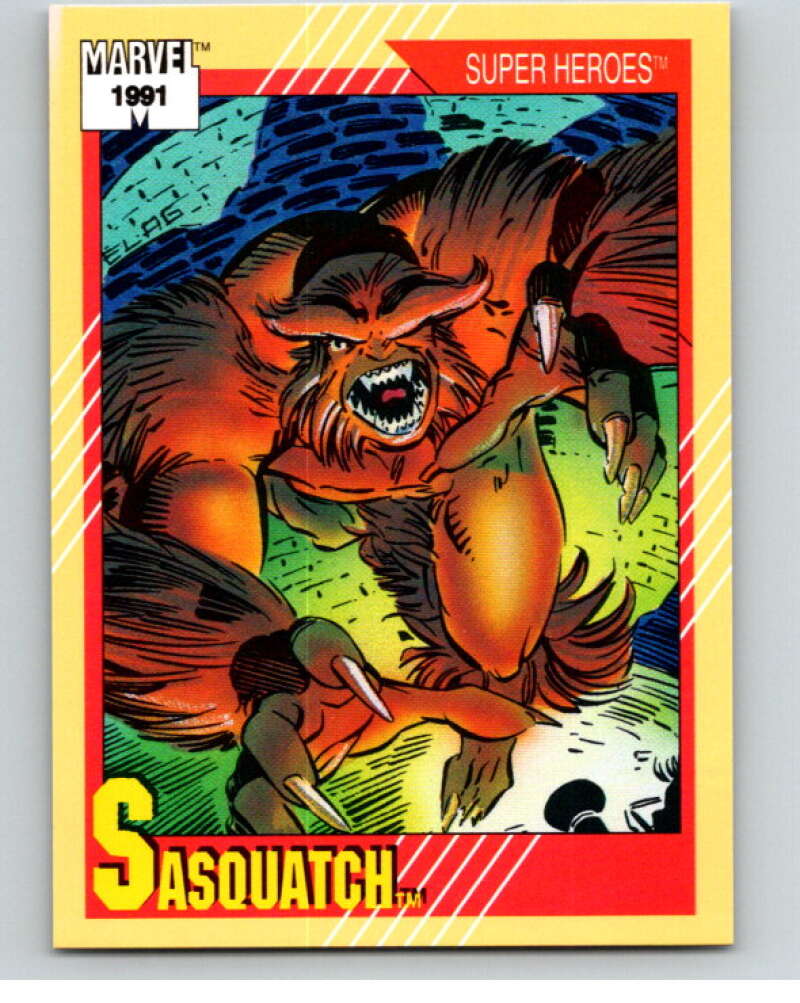 1991 Impel Marvel Universe #31 Sasquatch V71475 Image 1