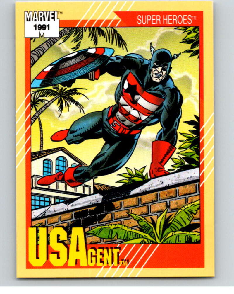 1991 Impel Marvel Universe #35 USAgent V71482 Image 1