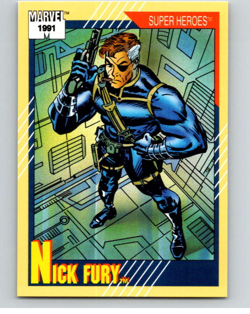 1991 Impel Marvel Universe #52 Nick Fury V71491 Image 1