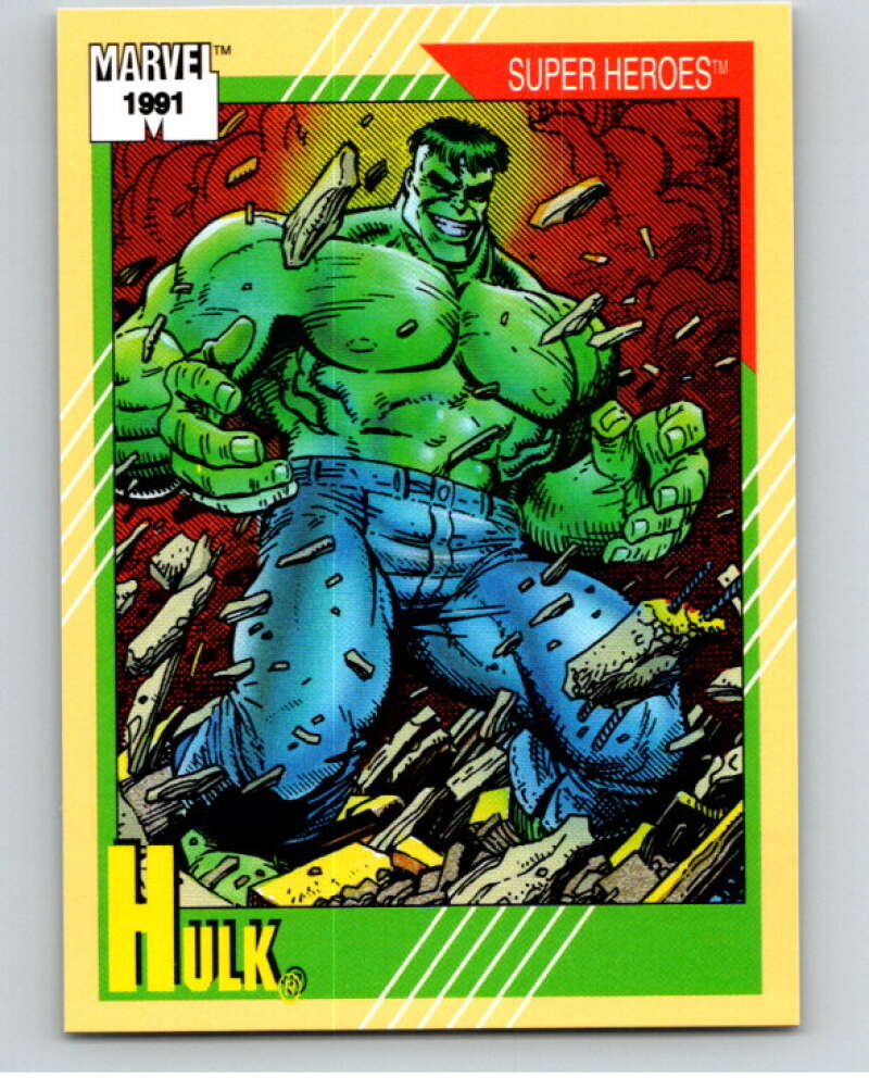 1991 Impel Marvel Universe #53 Hulk V71493 Image 1