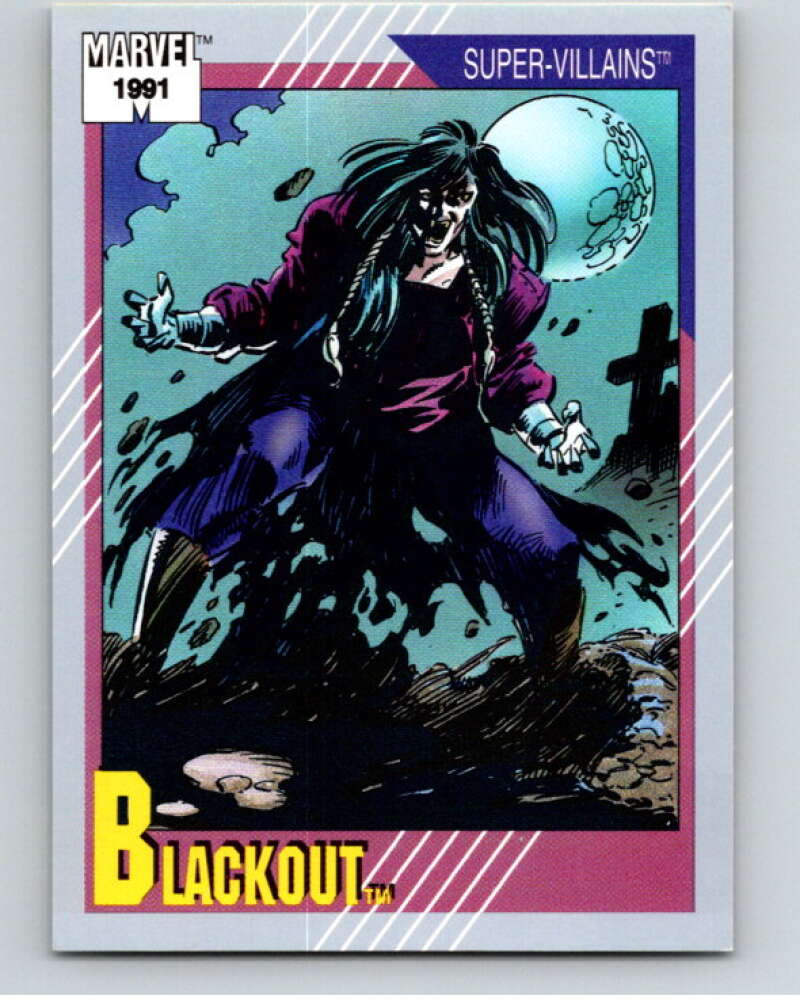 1991 Impel Marvel Universe #82 Blackout V71548 Image 1