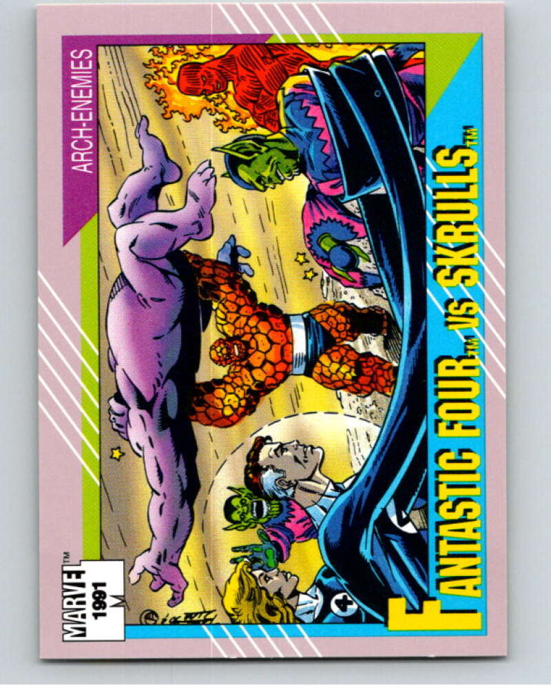 1991 Impel Marvel Universe #92 Fantastic Four vs. Skrulls V71564 Image 1