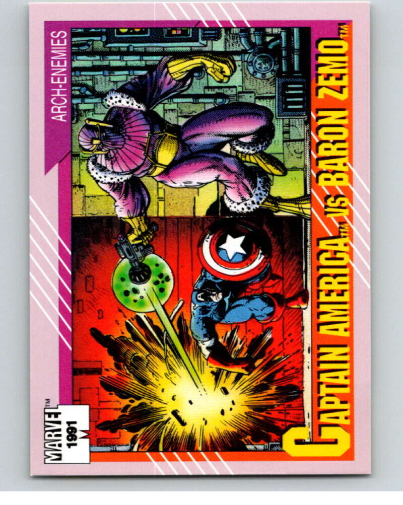 1991 Impel Marvel Universe #96 Avengers vs. Kang V71576 Image 1