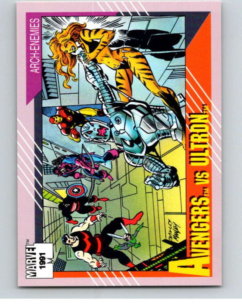 1991 Impel Marvel Universe #113 Surfer vs. Thanos V71605 Image 1