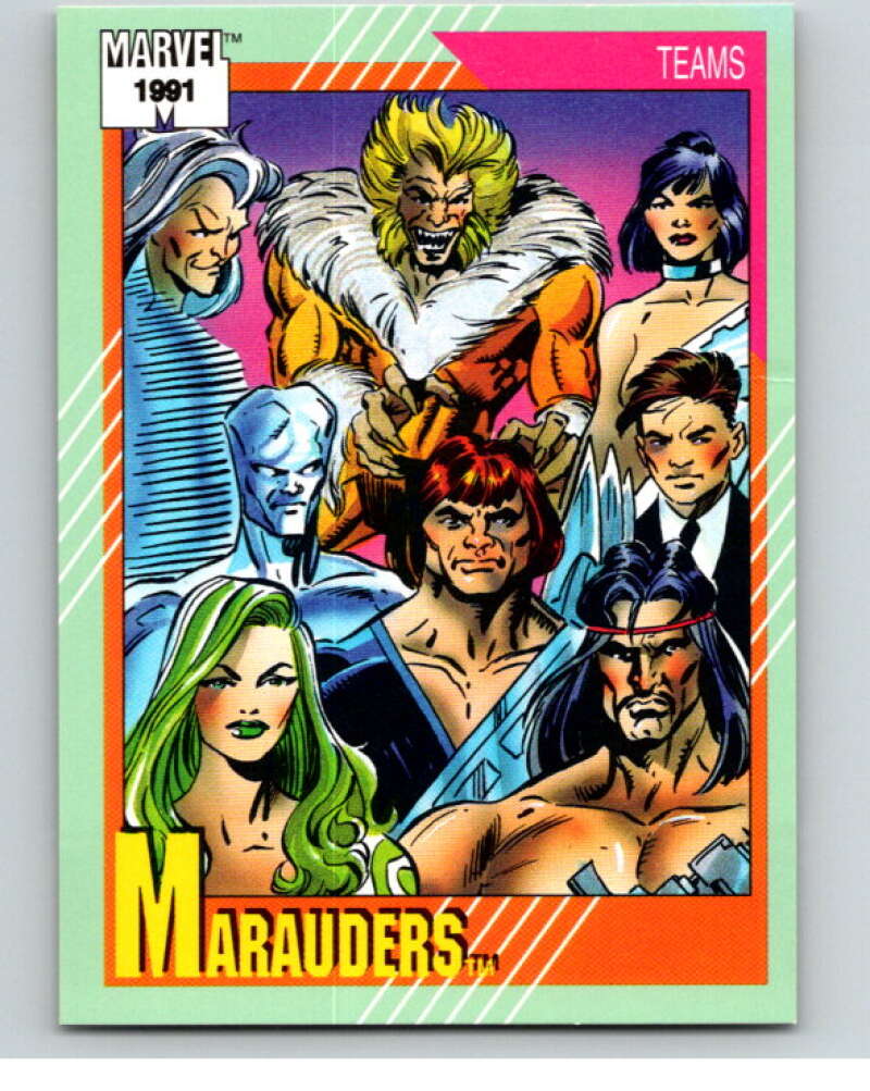1991 Impel Marvel Universe #158 Marauders V71689 Image 1