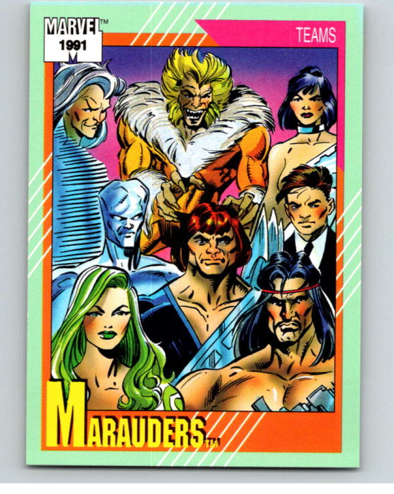 1991 Impel Marvel Universe #158 Marauders V71690 Image 1