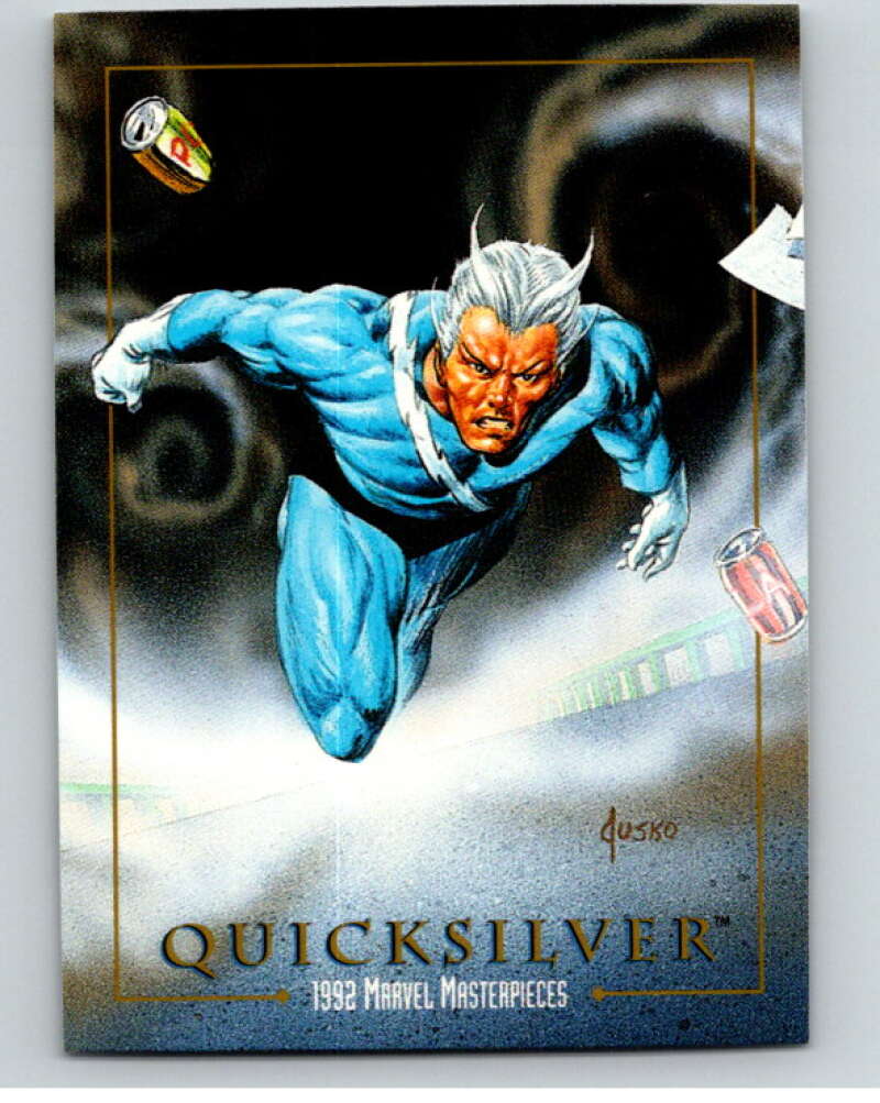 1992 Skybox Marvel Masterpieces #71 Quicksilver V71765 Image 1