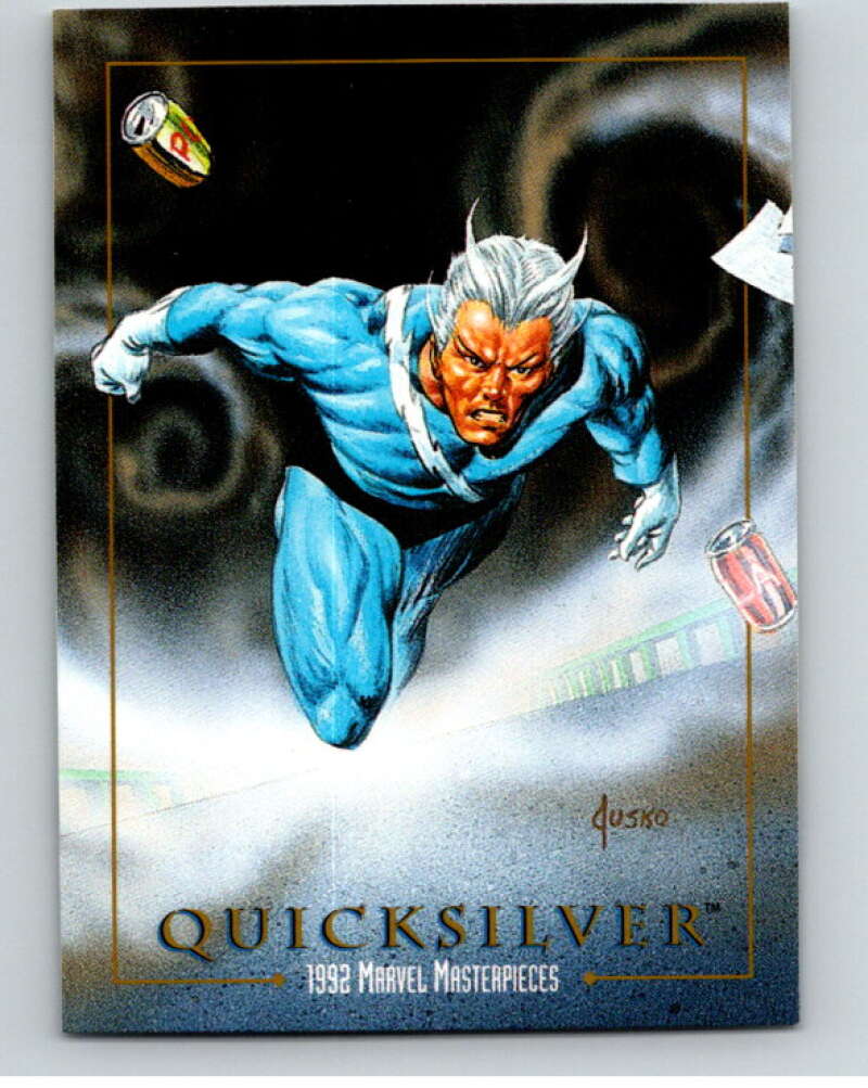 1992 Skybox Marvel Masterpieces #71 Quicksilver V71766 Image 1