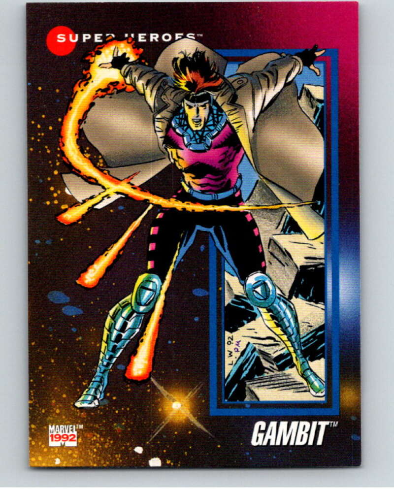 1992 Impel Marvel Universe #4 Gambit V71808 Image 1