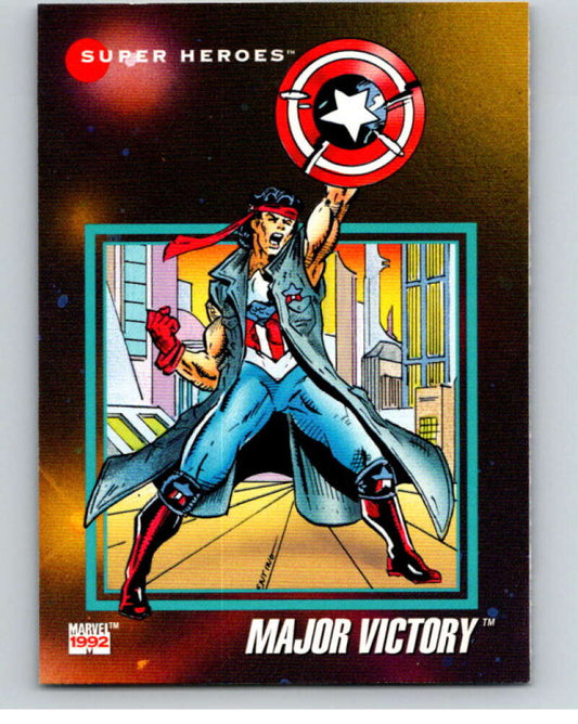 1992 Impel Marvel Universe #10 Major Victory   V71814 Image 1