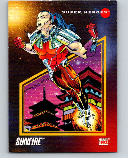 1992 Impel Marvel Universe #14 Sunfire   V71823 Image 1