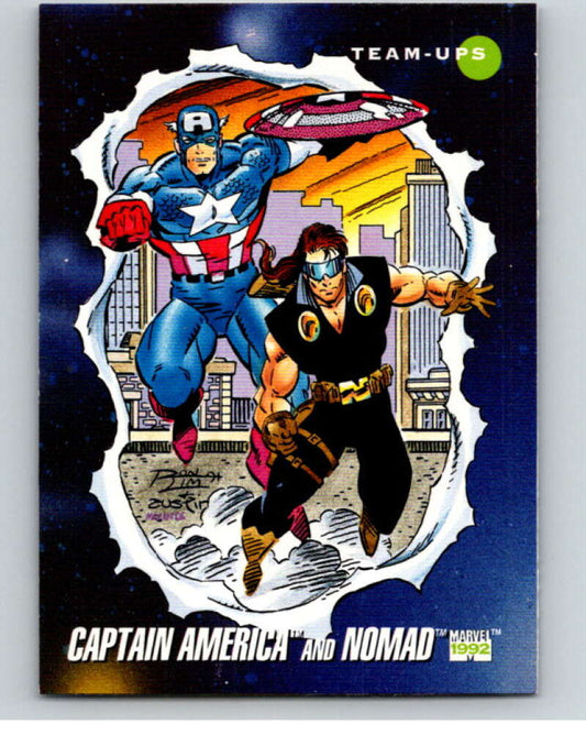 1992 Impel Marvel Universe #80 Captain America and Nomad   V71882 Image 1