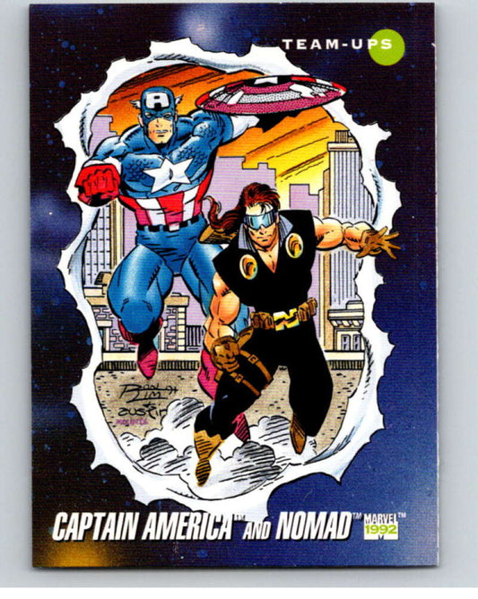 1992 Impel Marvel Universe #80 Captain America and Nomad   V71883 Image 1