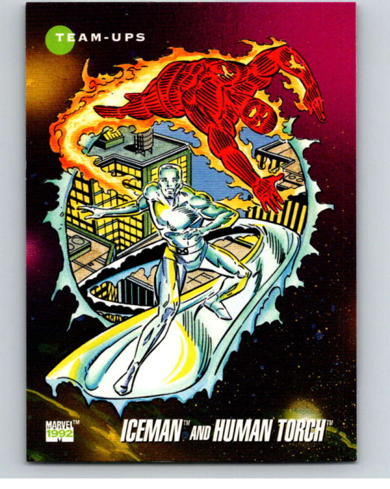 1992 Impel Marvel Universe #81 Spider-Man and Darkhawk V71895 Image 1