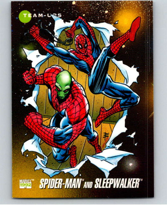 1992 Impel Marvel Universe #90 Ghost Rider and Daredevil   V71901 Image 1
