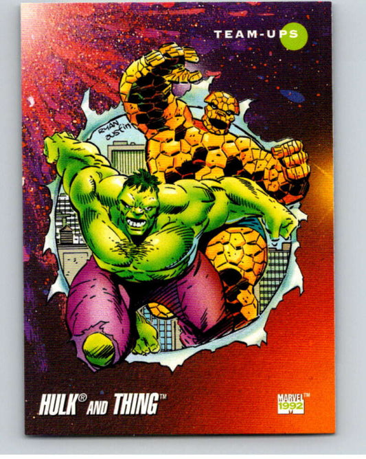 1992 Impel Marvel Universe #97 Spider-Man and Daredevil   V71906 Image 1