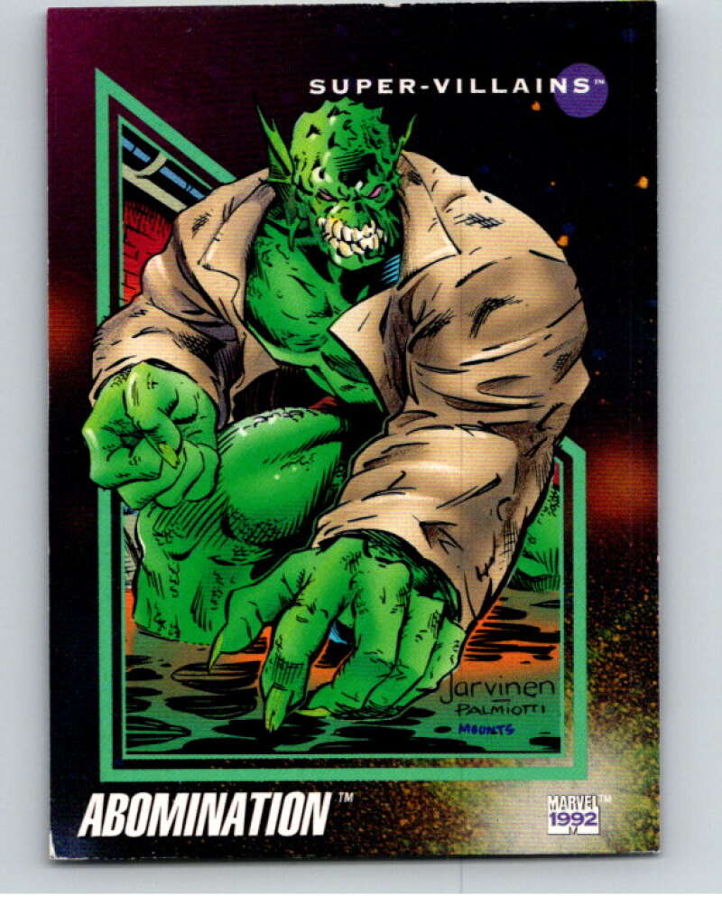 1992 Impel Marvel Universe #101 Abomination V71919 Image 1