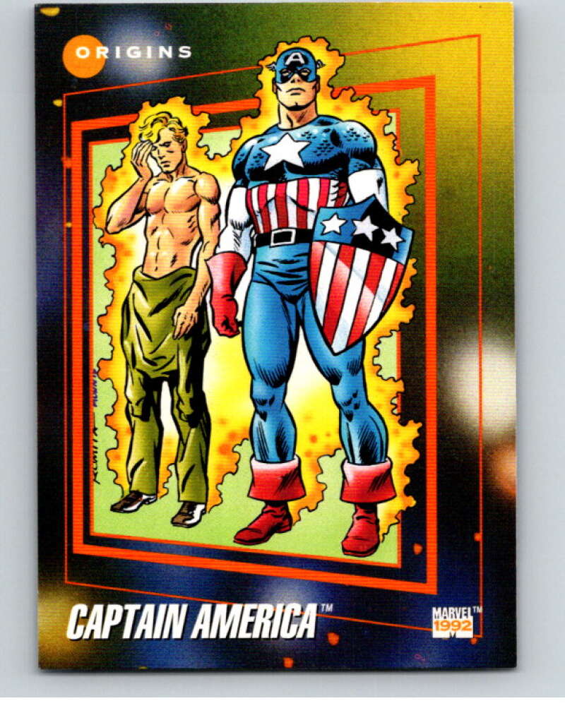 1992 Impel Marvel Universe #166 Captain America V72060 Image 1