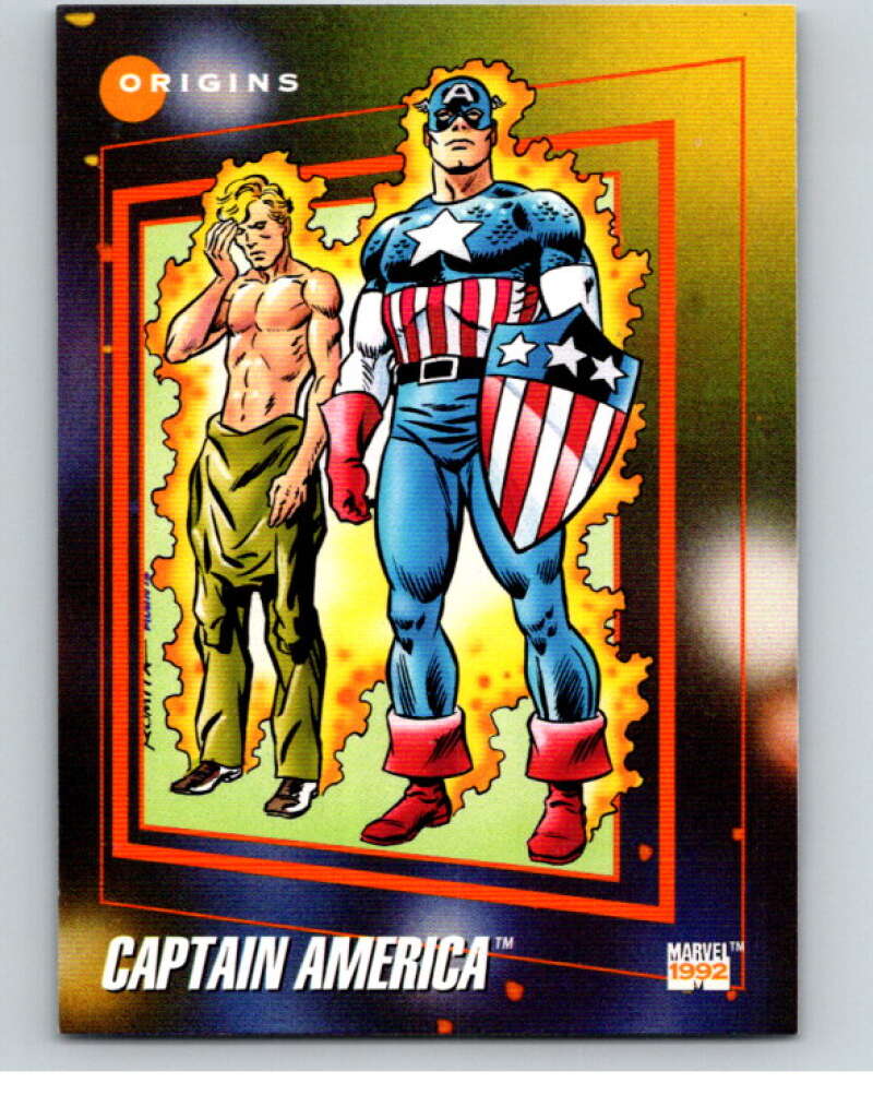 1992 Impel Marvel Universe #166 Captain America V72062 Image 1